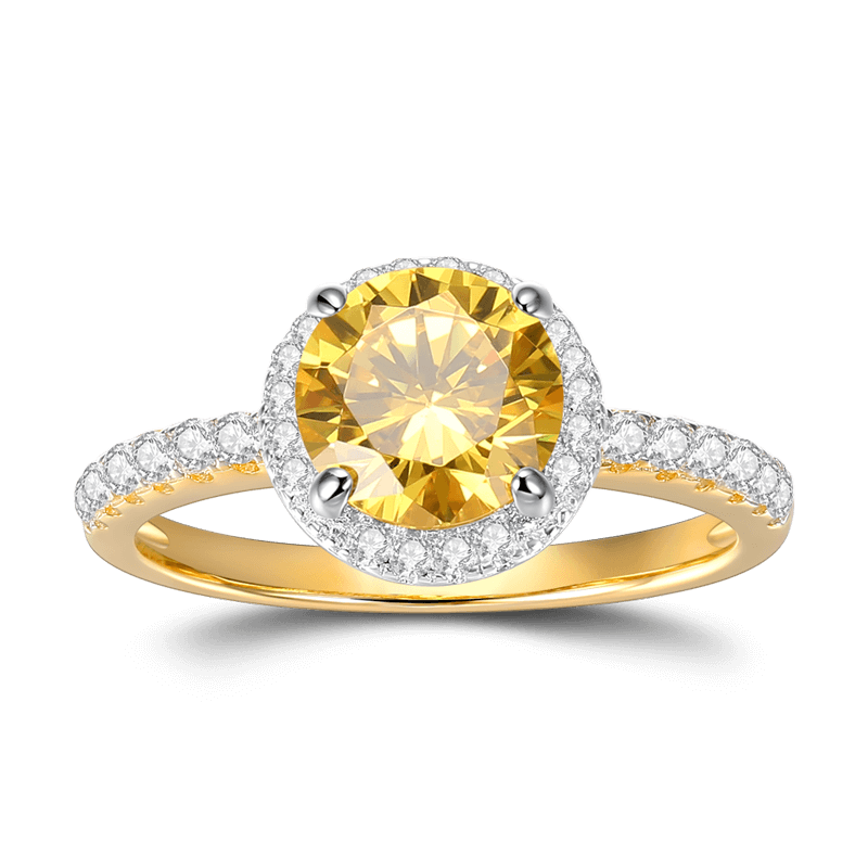 Bright Color Ring 14k Gold Plated 925 Sterling Silver