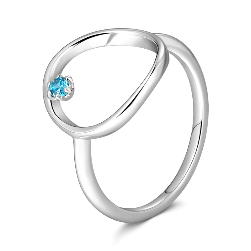 Star Trails Promise Ring 925 Sterling Silver