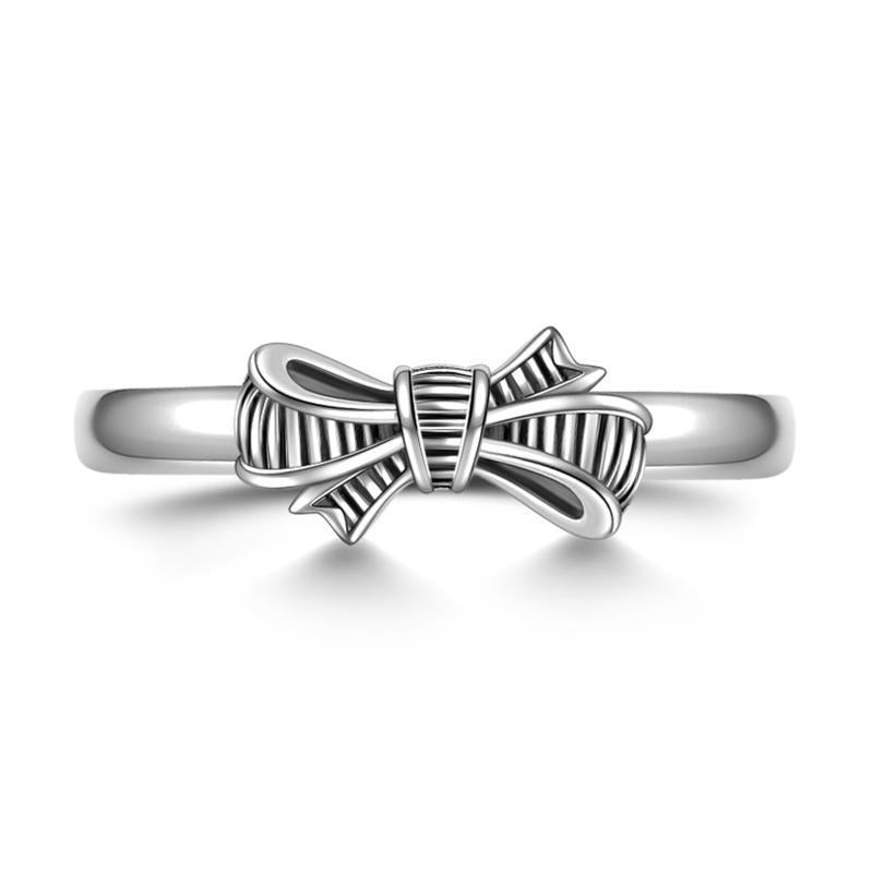 Bow Ring 925 Sterling Silver