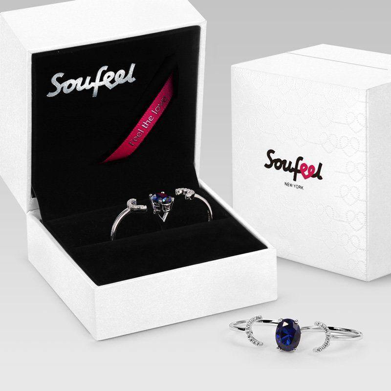 Soufeel Two Fingers Ring Silver - soufeelus