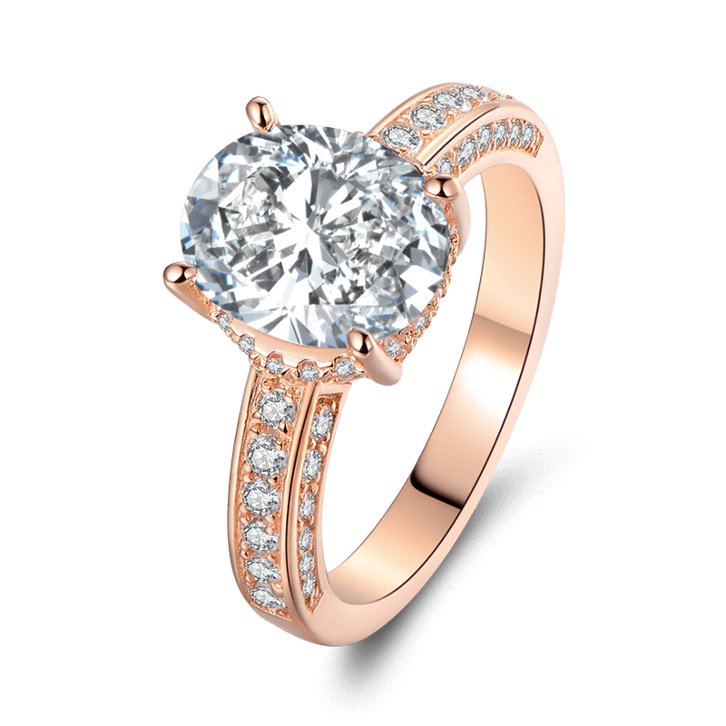 Female Close To You Ring Rose Gold 925 Sterling Silver