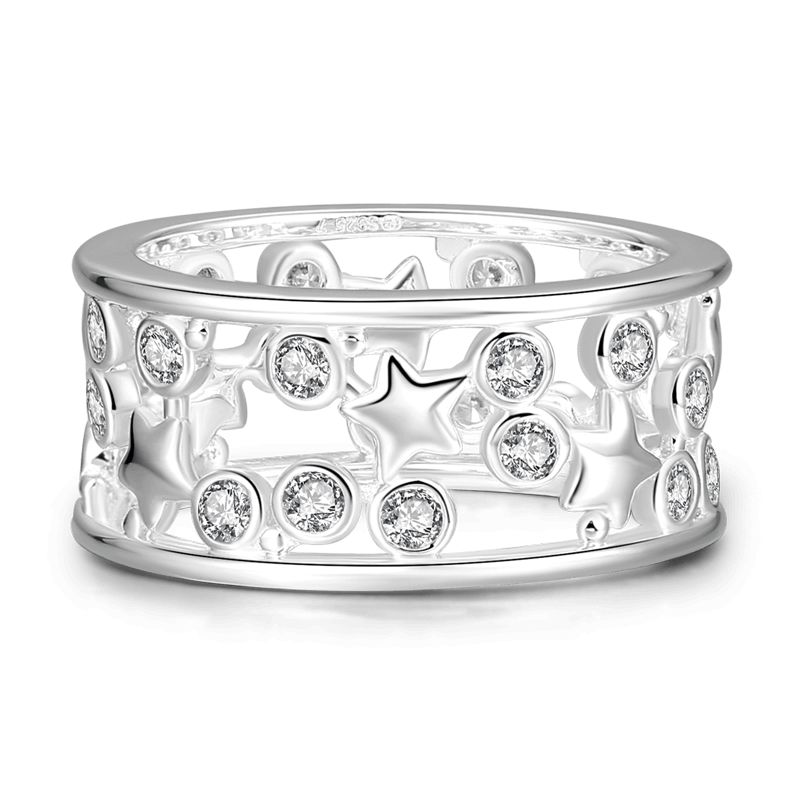 Stars In Sky Ring 925 Sterling Silver