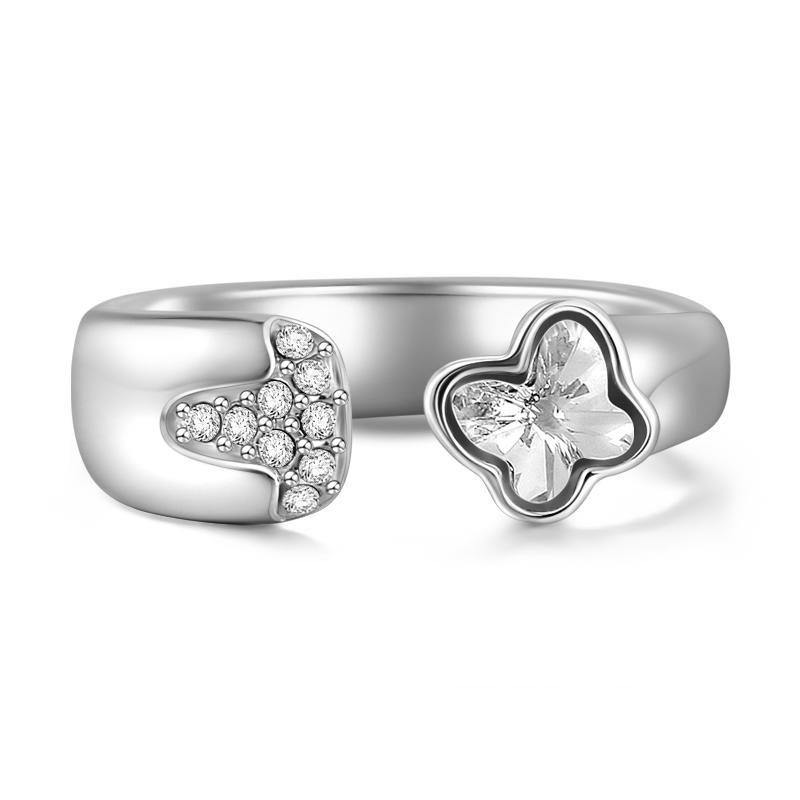 Soufeel Butterfly Ring Silver - soufeelus