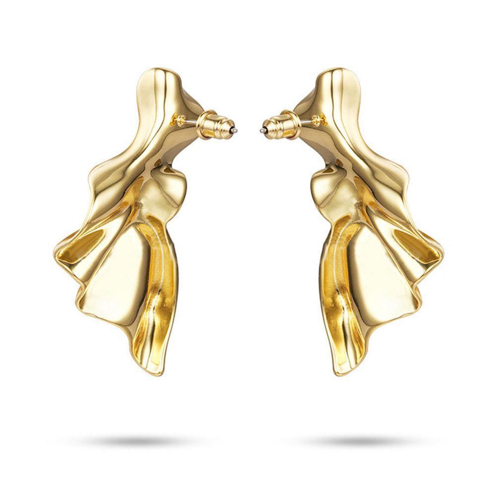 Irregular Earrings Gold Plated Stylish Alloy - soufeelus