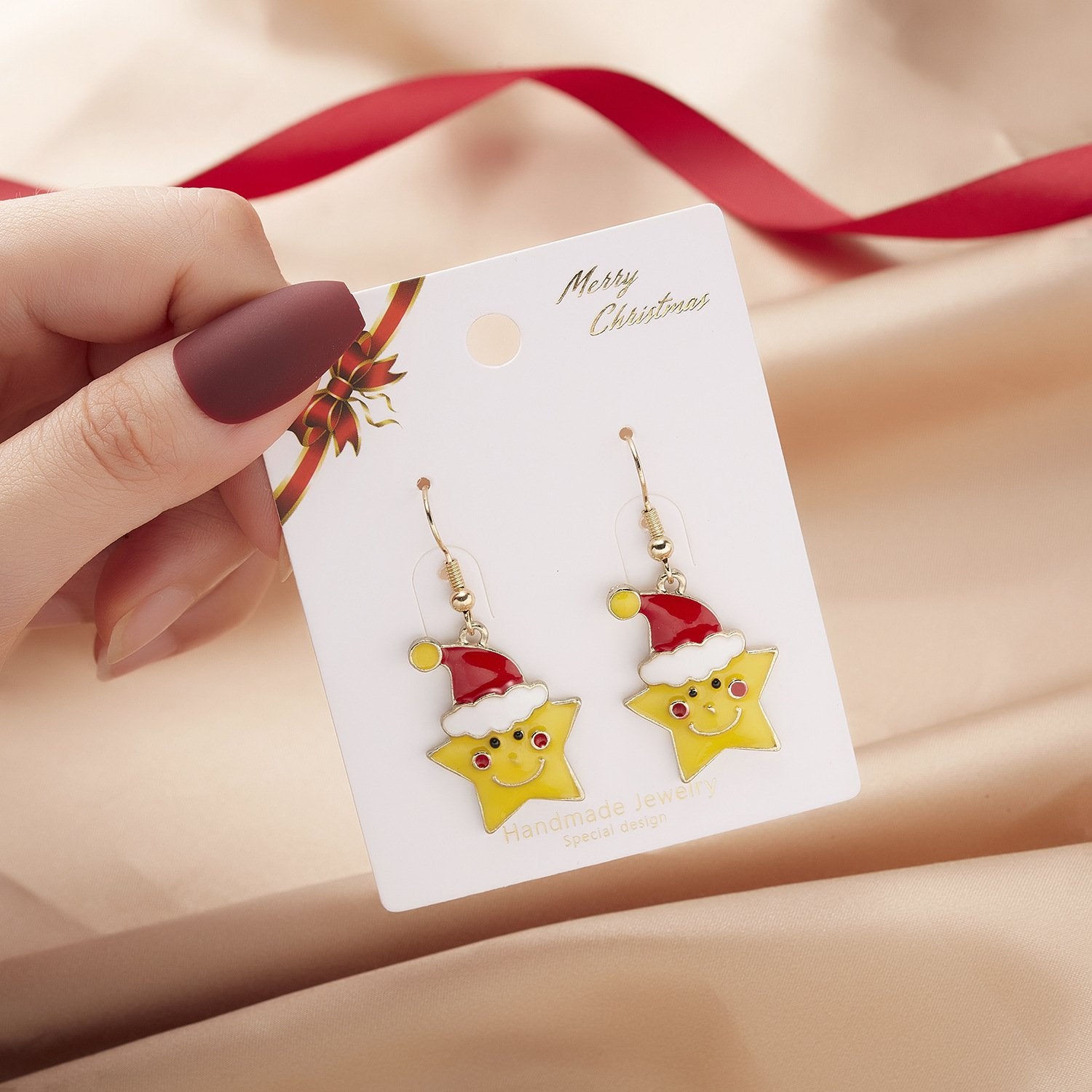 Christmas Earrings Charm Festive Earrings Christmas Theme