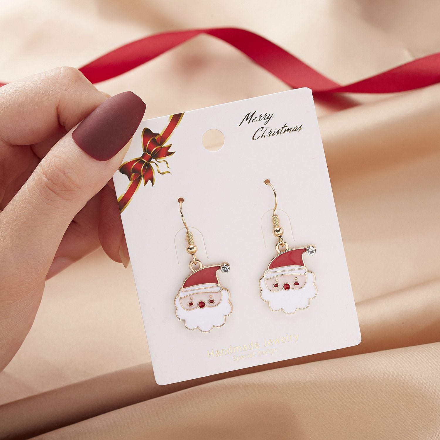 Christmas Earrings Charm Festive Earrings Christmas Theme