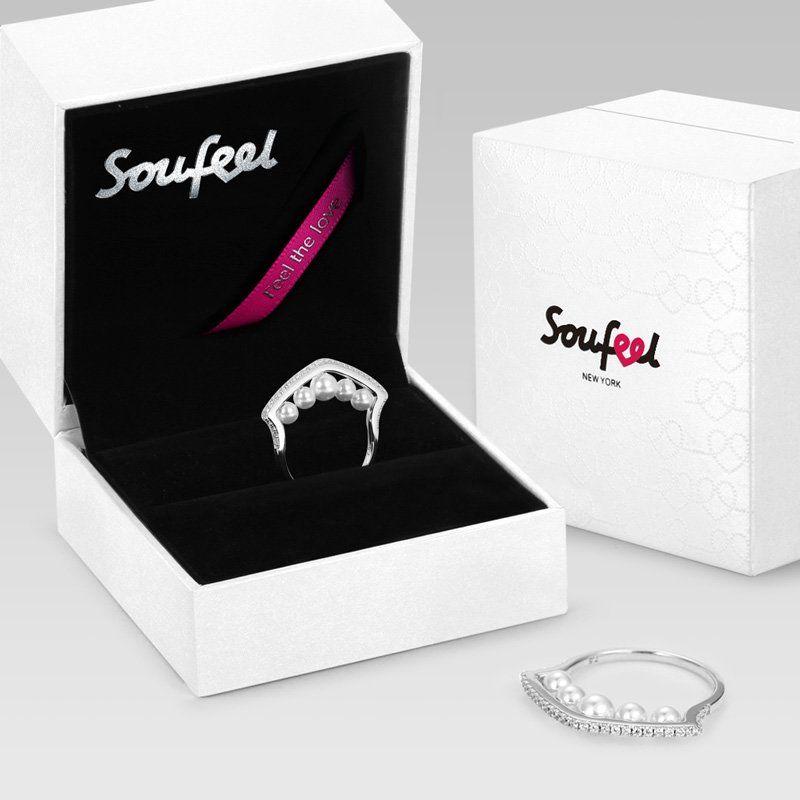 Soufeel Treasure Our Love Five Pearls Ring 925 Sterling Silver