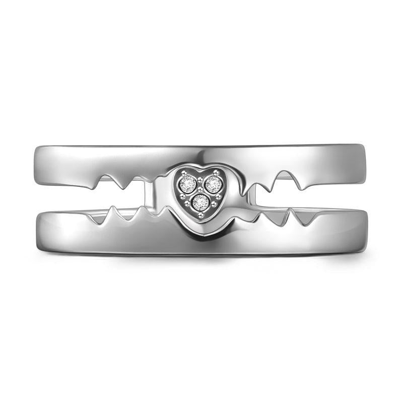 Hidden Heart Ring Male 925 Sterling Silver