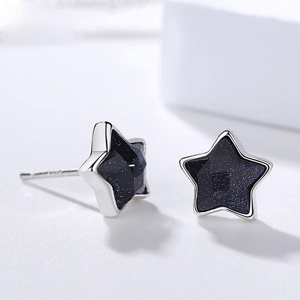 Zisha Stone Star Ear Studs - soufeelus