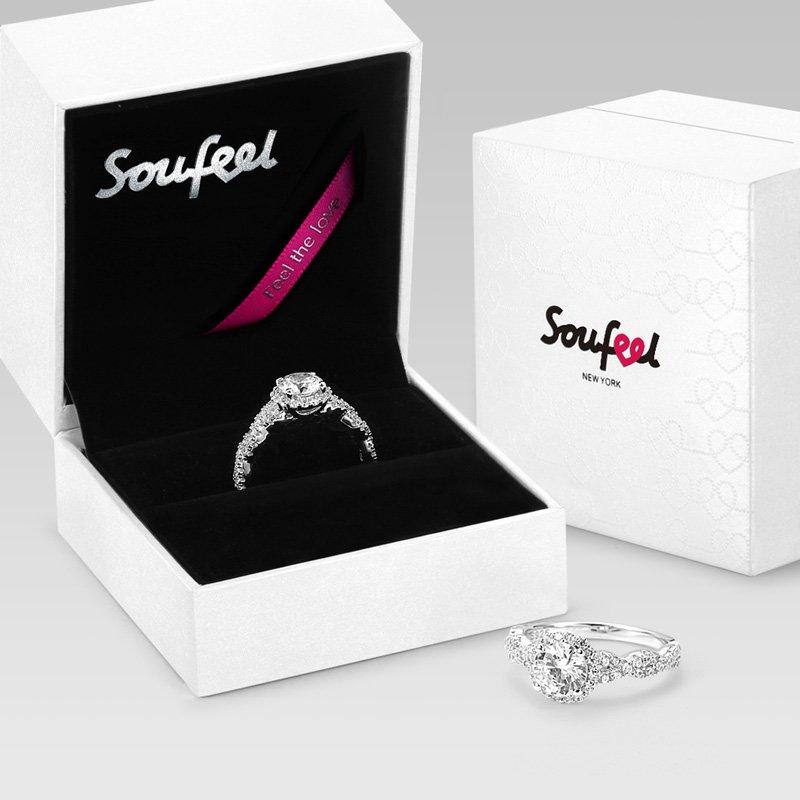 Female Twining Love Ring 925 Sterling Silver