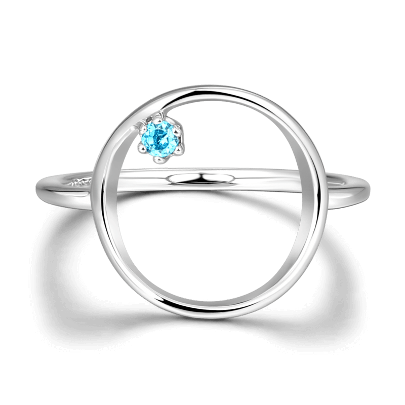 Star Trails Promise Ring 925 Sterling Silver