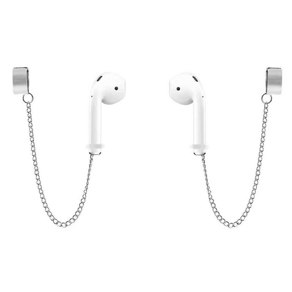 No-Pierced Anti-Lost Airpods Clips Silver - soufeelus