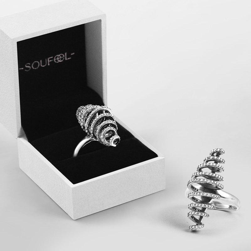 Spiral Ring Female 925 Sterling Silver