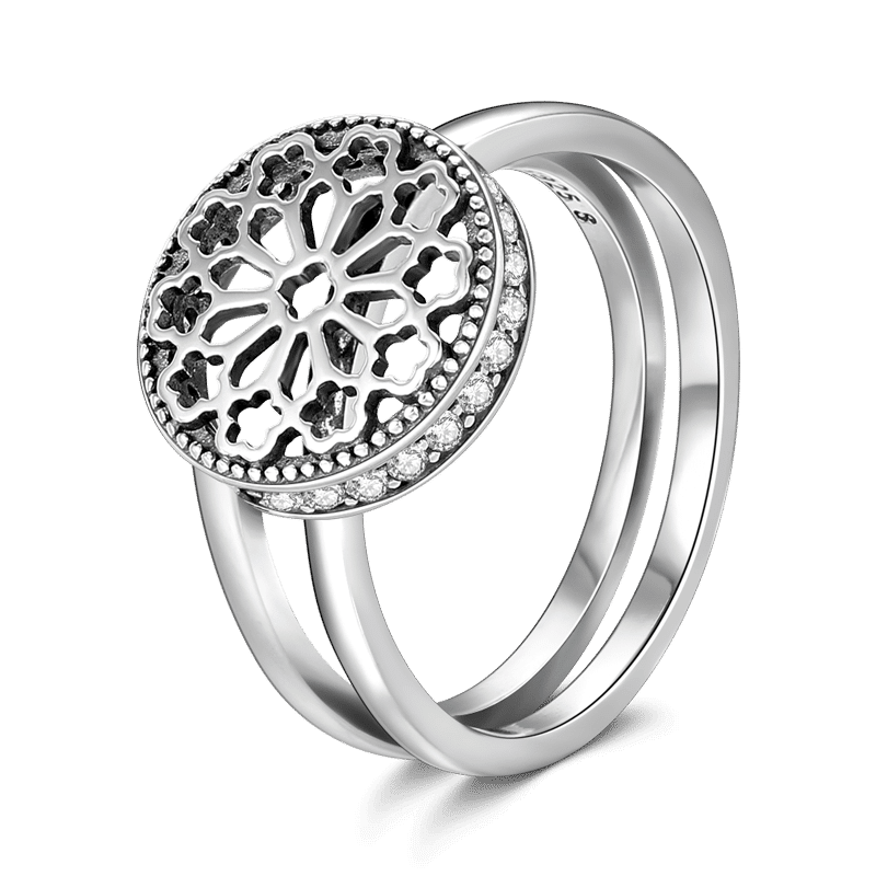 Hollow Flower Soufeel Ring 925 Sterling Silver