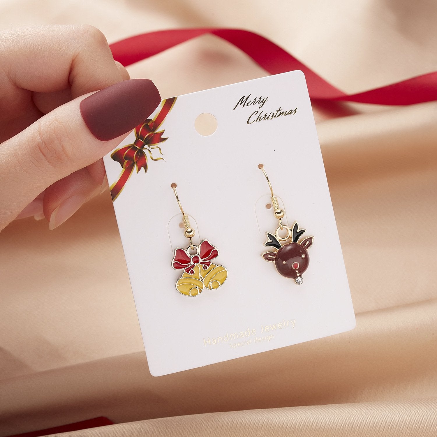 Christmas Earrings Charm Festive Earrings Christmas Theme