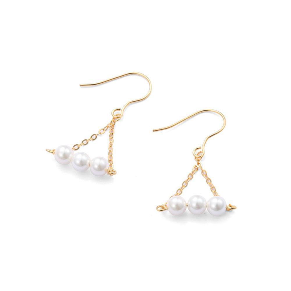 Triangle Pearl Earrings - soufeelus