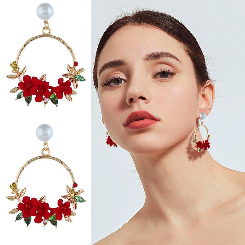 Country Style Flower Bohemian Drop Earrings - soufeelus