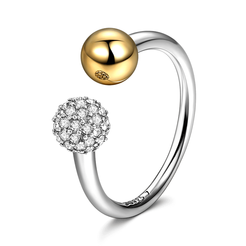 Soufeel Strike Lucky Ring 14k Gold Plated Silver - soufeelus