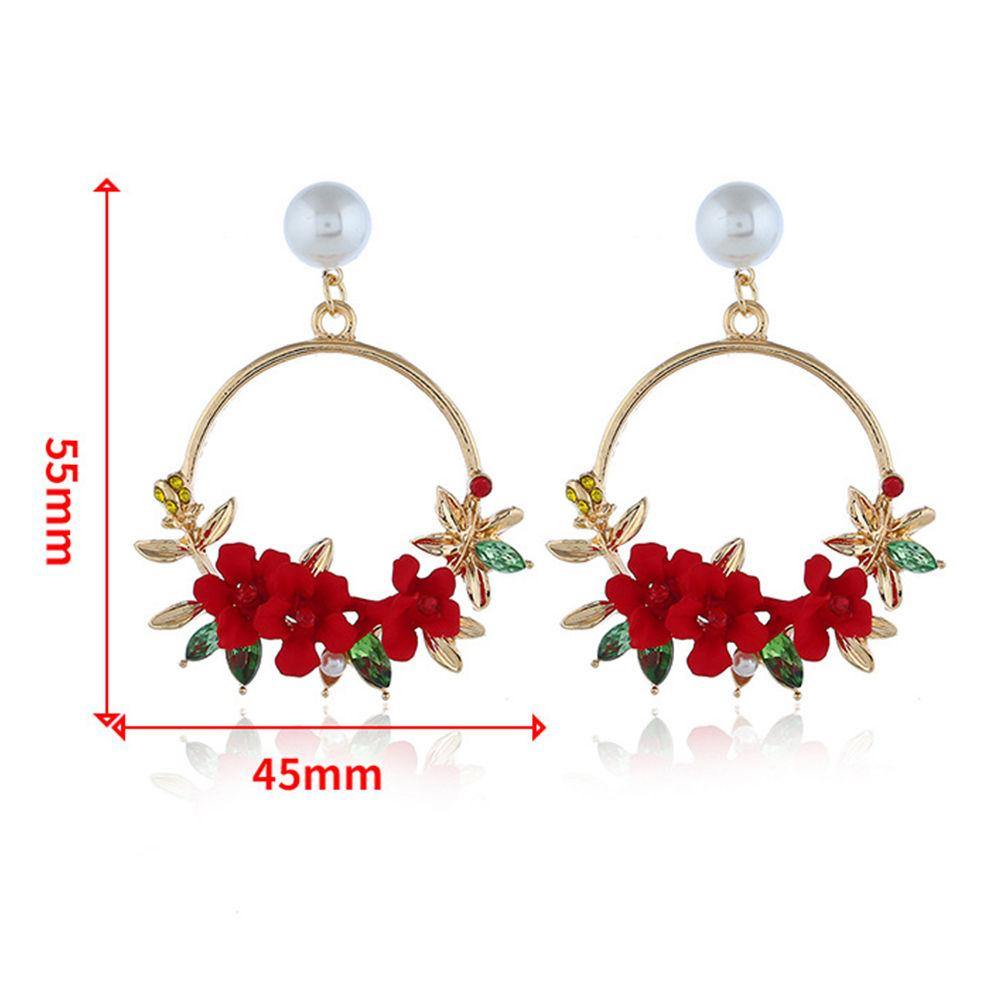 Country Style Flower Bohemian Drop Earrings - soufeelus