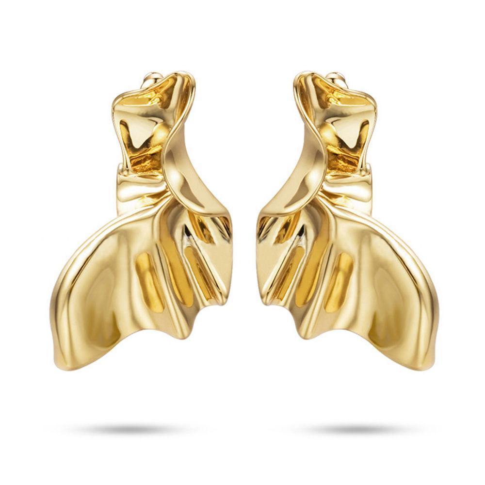 Irregular Earrings Gold Plated Stylish Alloy - soufeelus