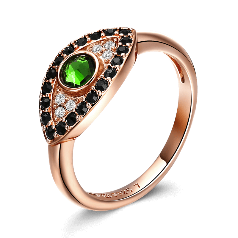 Soufeel Eye Of The Devil Ring Rose Gold 925 Sterling Silver