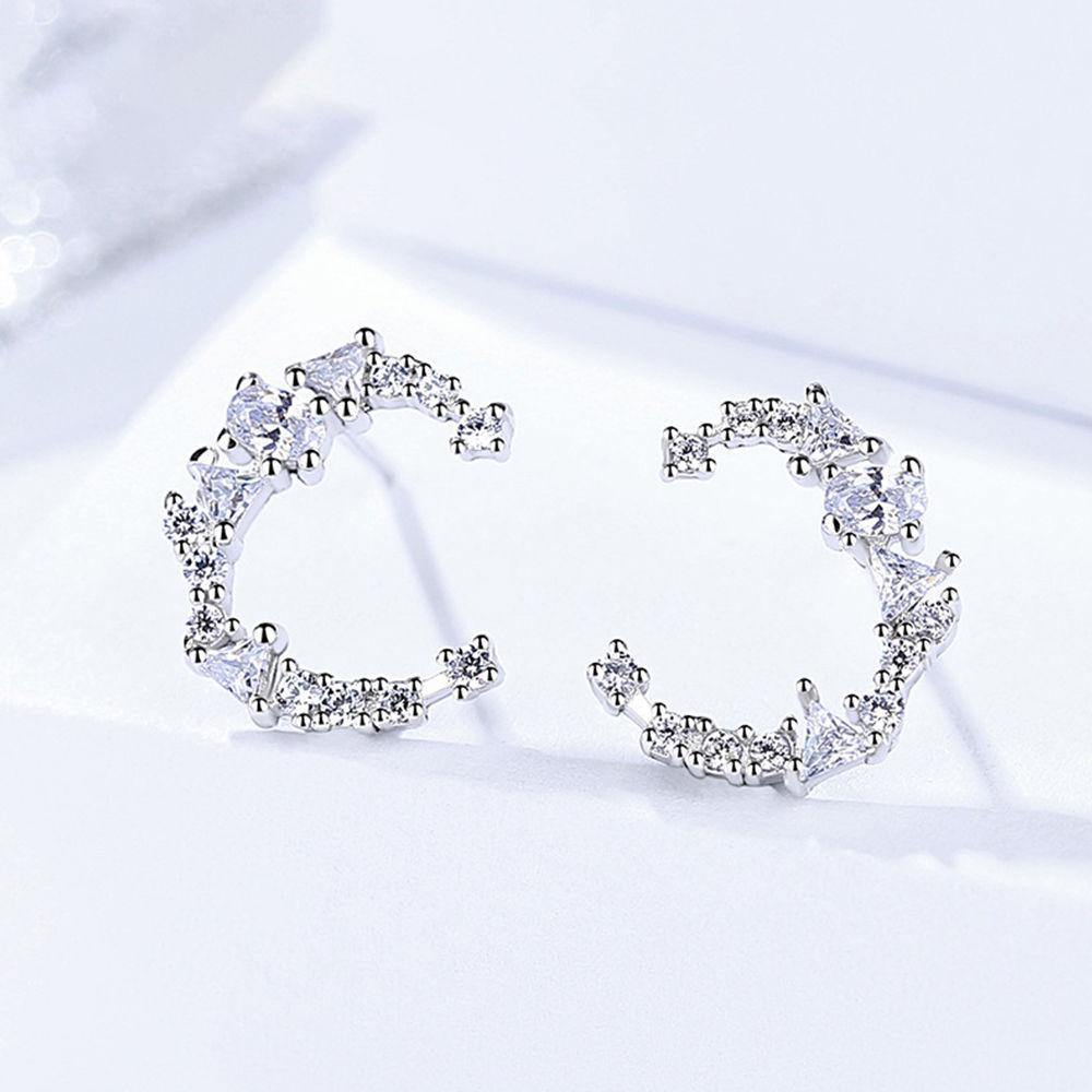 Shiny Crescent-shaped Earrings - soufeelus