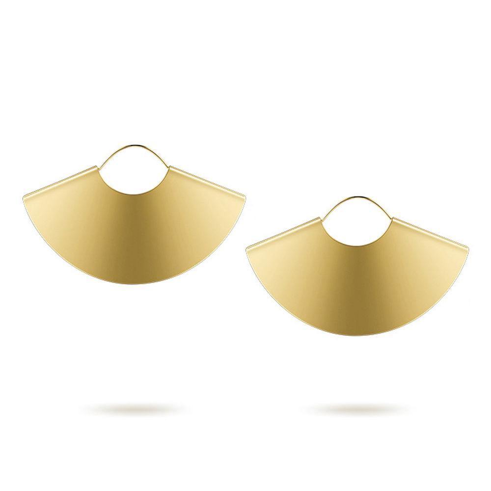 Sector Earrings Gold Plated Alloy - soufeelus