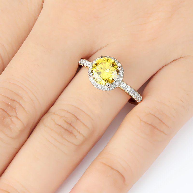 Bright Color Ring 14k Gold Plated 925 Sterling Silver