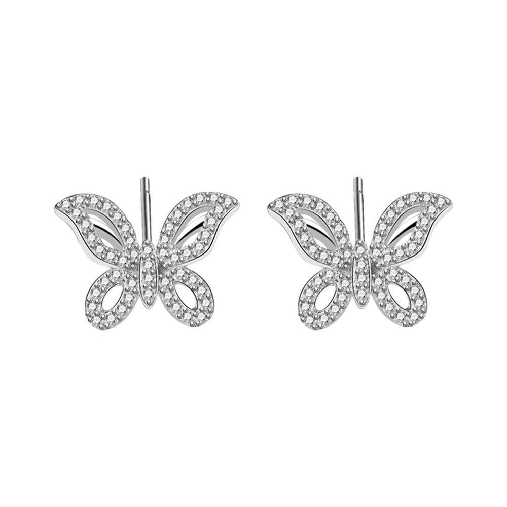 Butterfly Earrings Silver - soufeelus