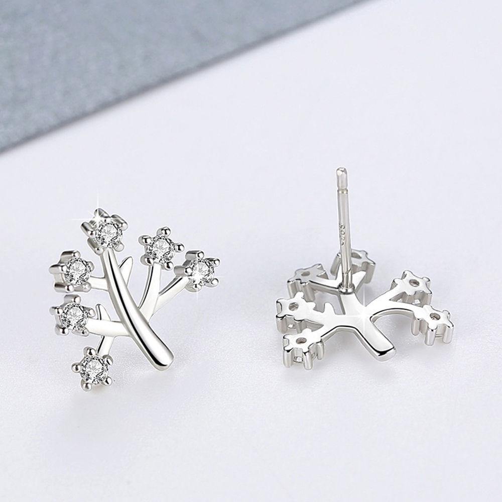 Platinum Plated Wishing Tree Ear Studs - soufeelus