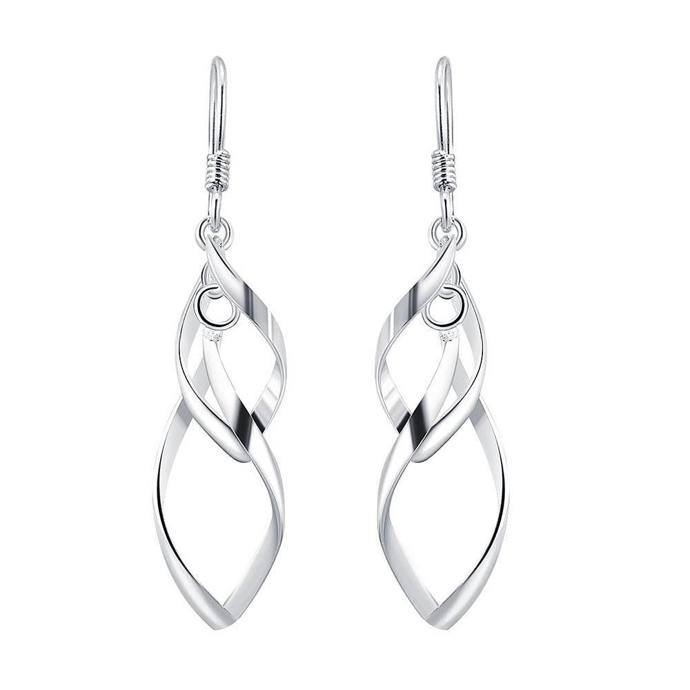 Rotate Earrings Silver - soufeelus