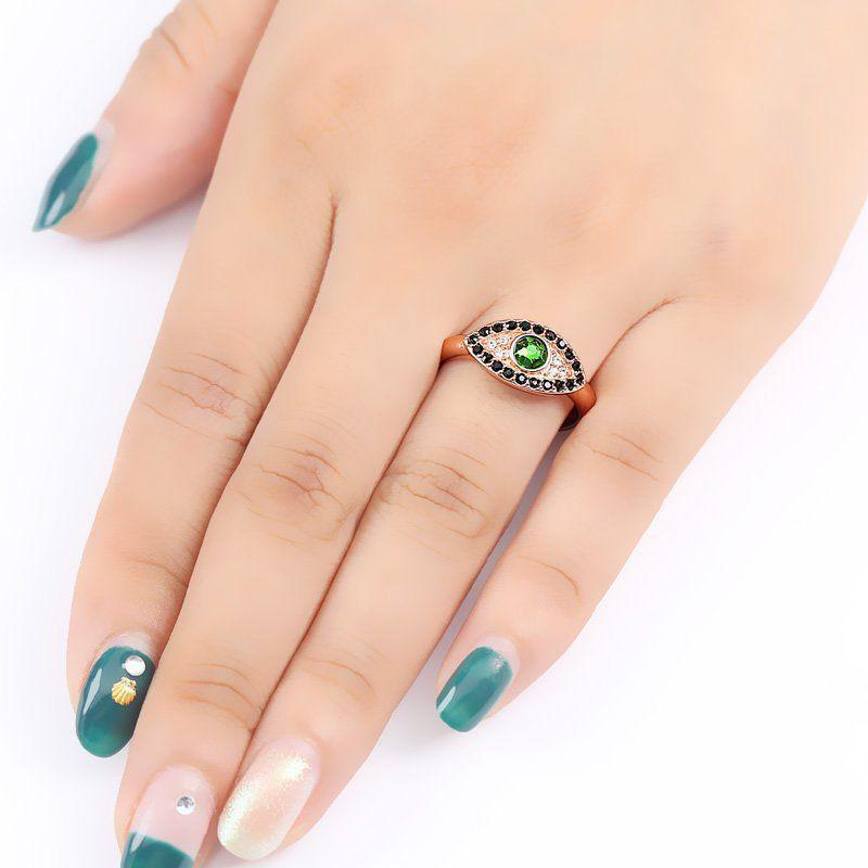 Soufeel Eye Of The Devil Ring Rose Gold 925 Sterling Silver