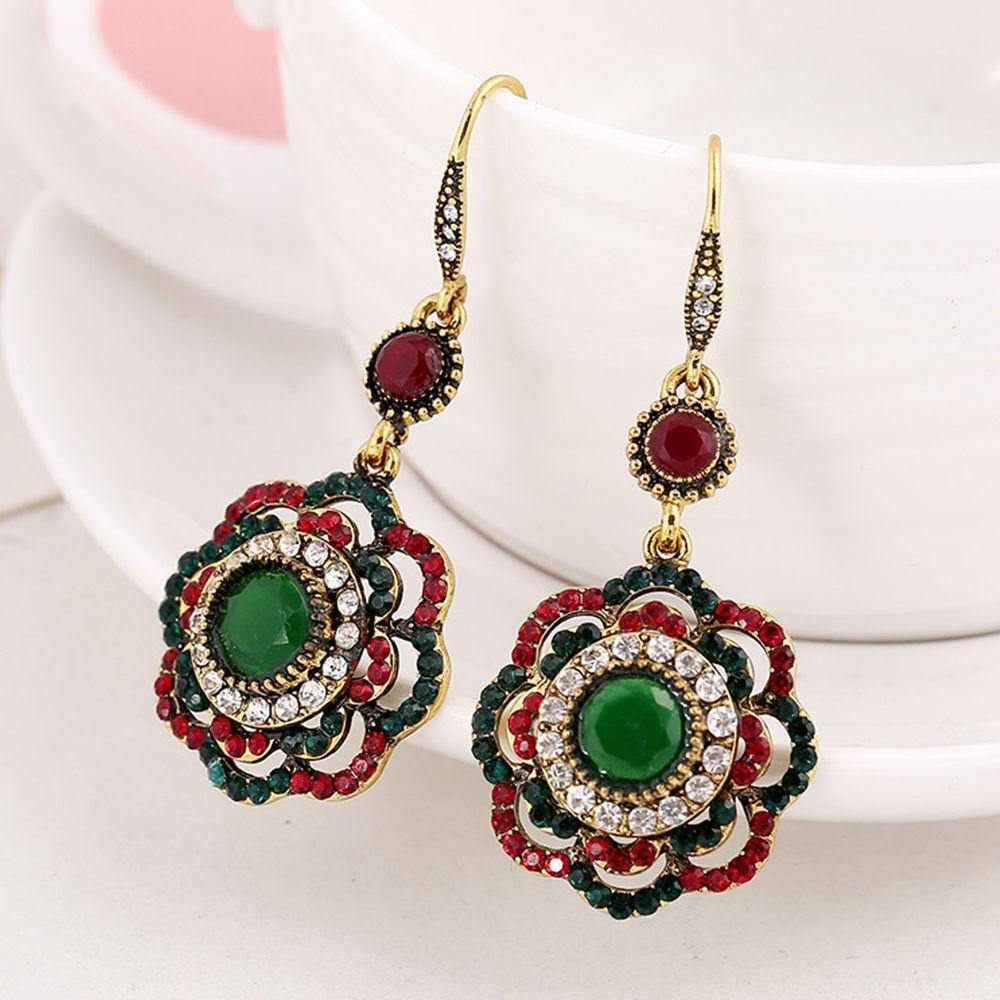 Hollow Flower Bohemian Drop Earrings - soufeelus