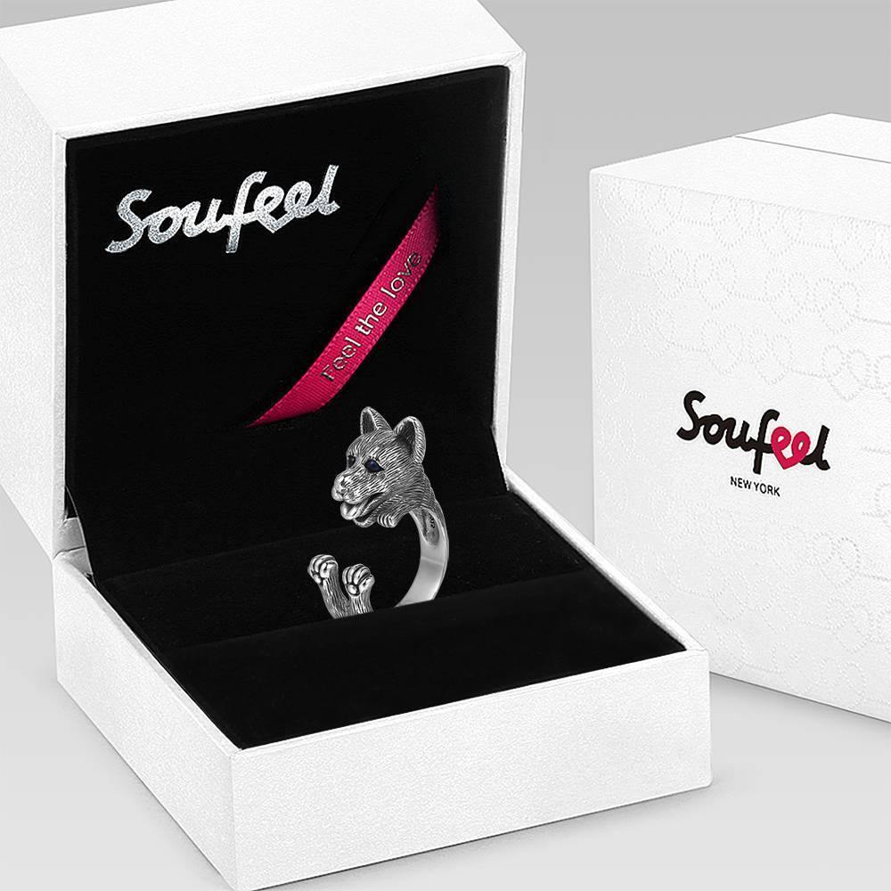 Silver Dog Ring - soufeelus