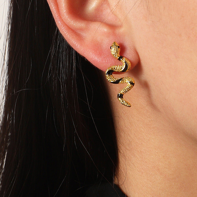 Animal Snake Earrings Women Cool Dangle Earring Jewelry for Women Gift - 