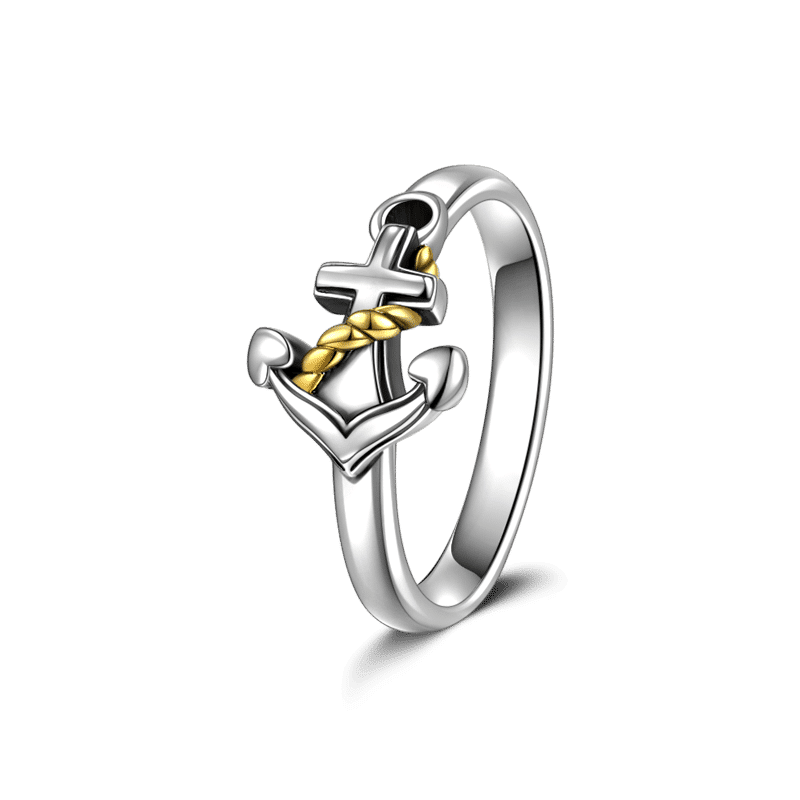 Anchor Ring Charm 925 Sterling Silver