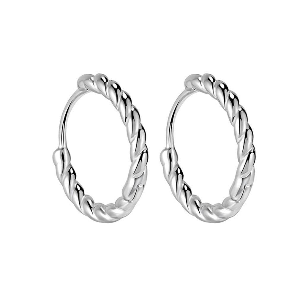 Exquisite Earrings Round Silver - soufeelus