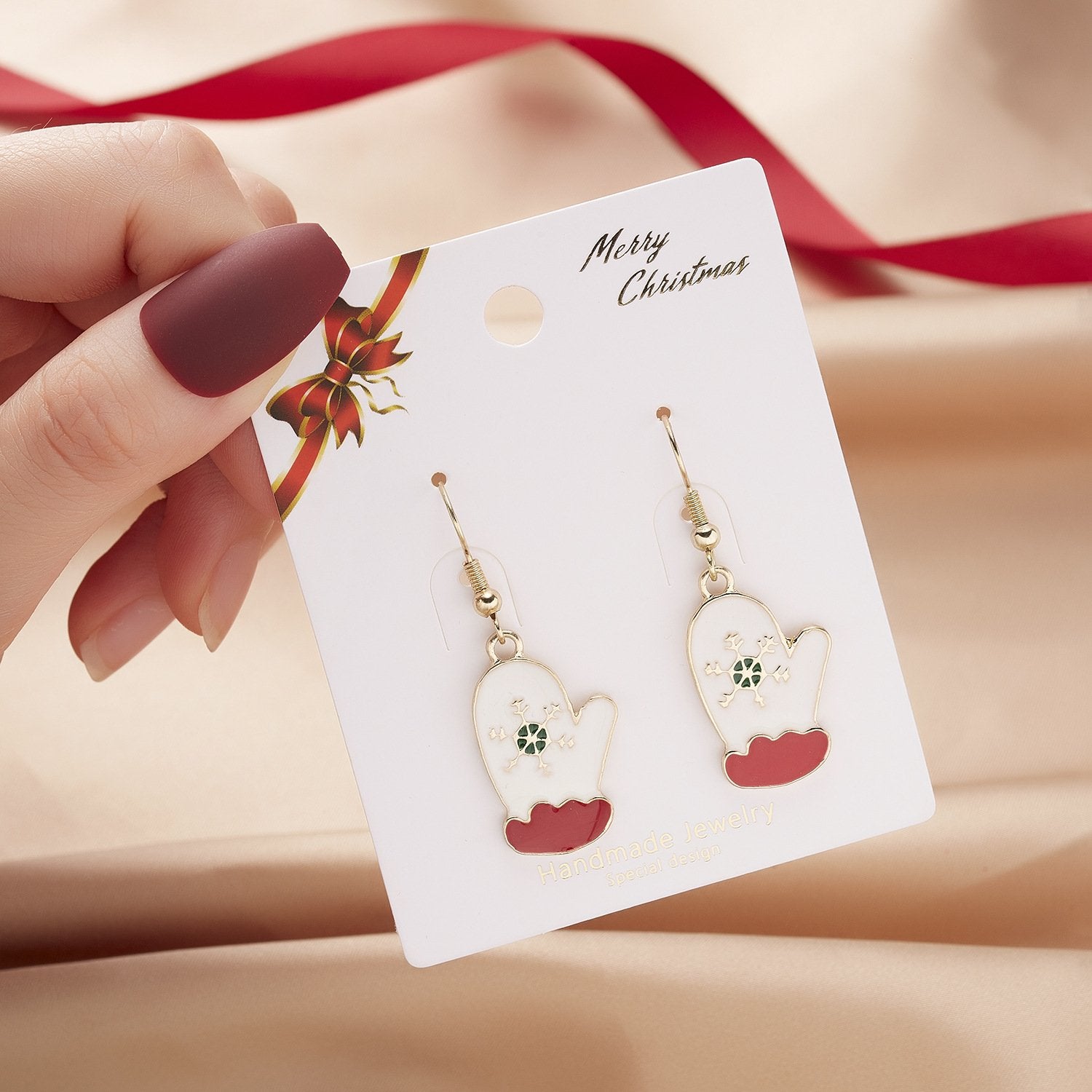 Christmas Earrings Charm Festive Earrings Christmas Theme