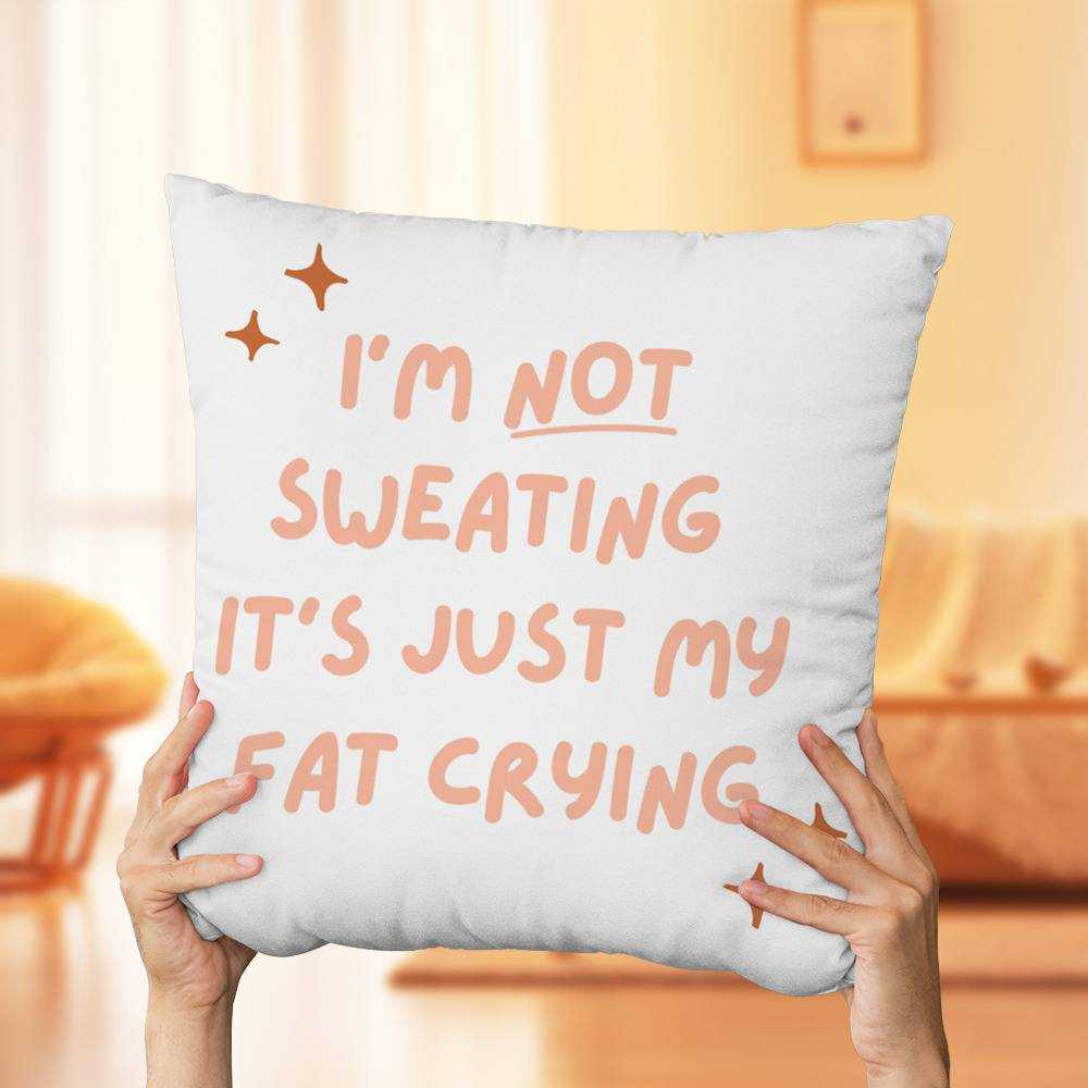 Funny Gym Gifts & Funny Workout Designs Fitness Influencer-Funny Saying  Sarcastic Cool Workout Gym Throw Pillow, 18x18, Multicolor