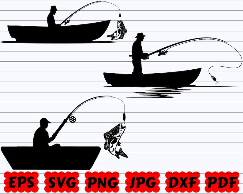 Fishing Boat SVG High Quality Perfect for your Design | fishingsvg.store