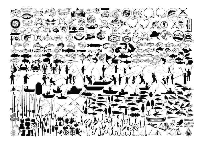 Download Fishing SVG Bundle Designs For Your Craft Projects 