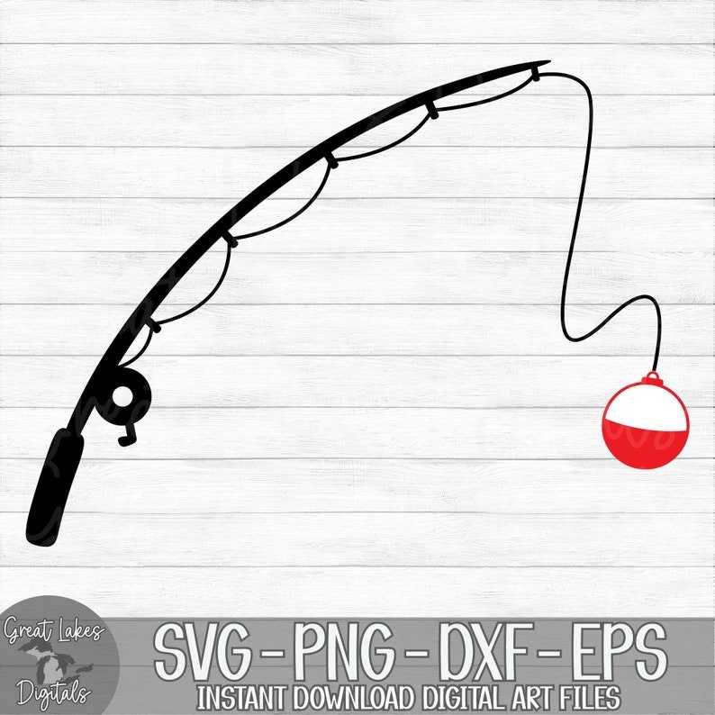 Fishing Pole SVG Creativity and Fun Digital Download