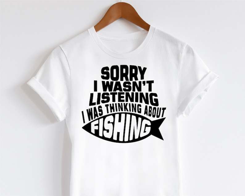 Thinking About Fishing SVG Fishing SVG Cut File#2