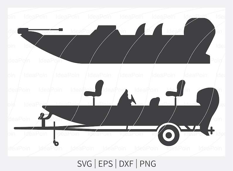 Bass Boat SVG File Bass Fishing SVG Fishing Boat SVG#3
