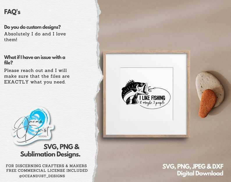 I Like Fishing and Maybe 3 People SVG Bass Fishing SVG Cut File for Cricut &amp; Silhouette#6