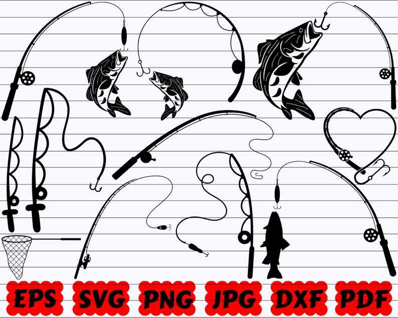 Fishing SVG Perfect for Crafting & Design Projects