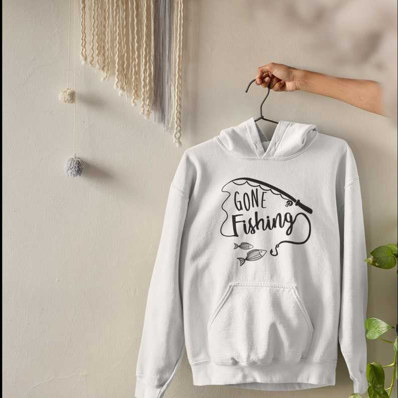 Gone Fishing Pole SVG  Fishing Rod Design SVG#7