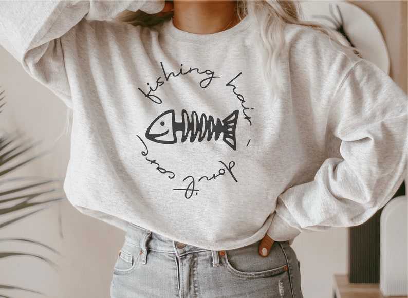 Fishing Hair Dont Care SVG Fishing SVG#4