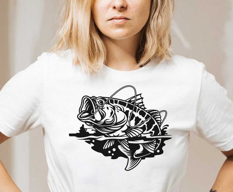 Bass Fishing SVG Jumping Bass SVG Cut File Digital Download#3