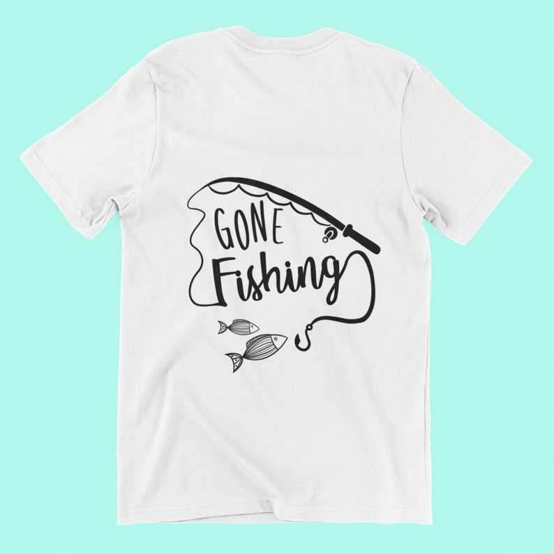 Gone Fishing Pole SVG  Fishing Rod Design SVG#10